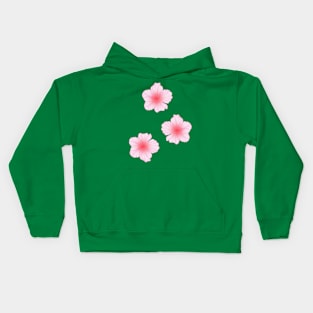 Three hibiscus Kids Hoodie